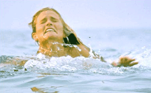 Susan Backlinie in JAWS